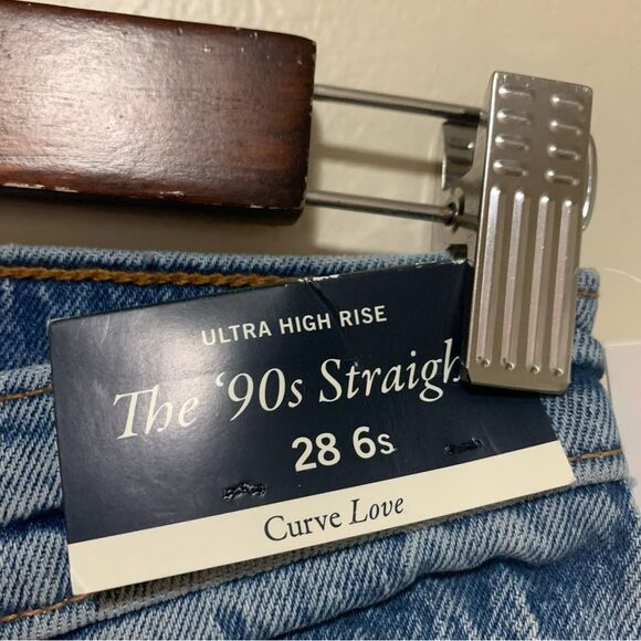 Abercrombie & Fitch The 90s Straight Ultra High Rise Jeans size 28 short - Picture 4 of 7